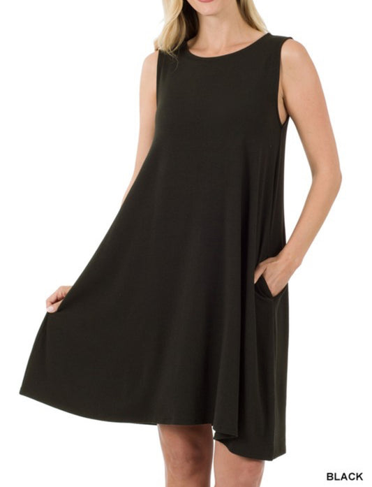 Sleeveless Dress-Plus