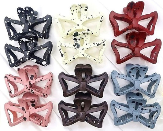 Splatter Bow Clips