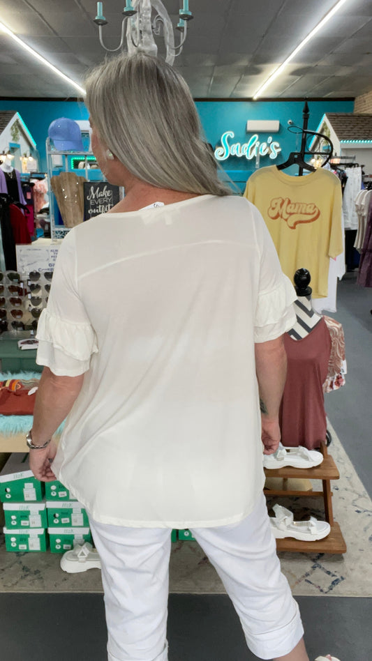 Ruffle Top-Plus