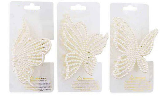 Pearl Butterfly Claw Clip