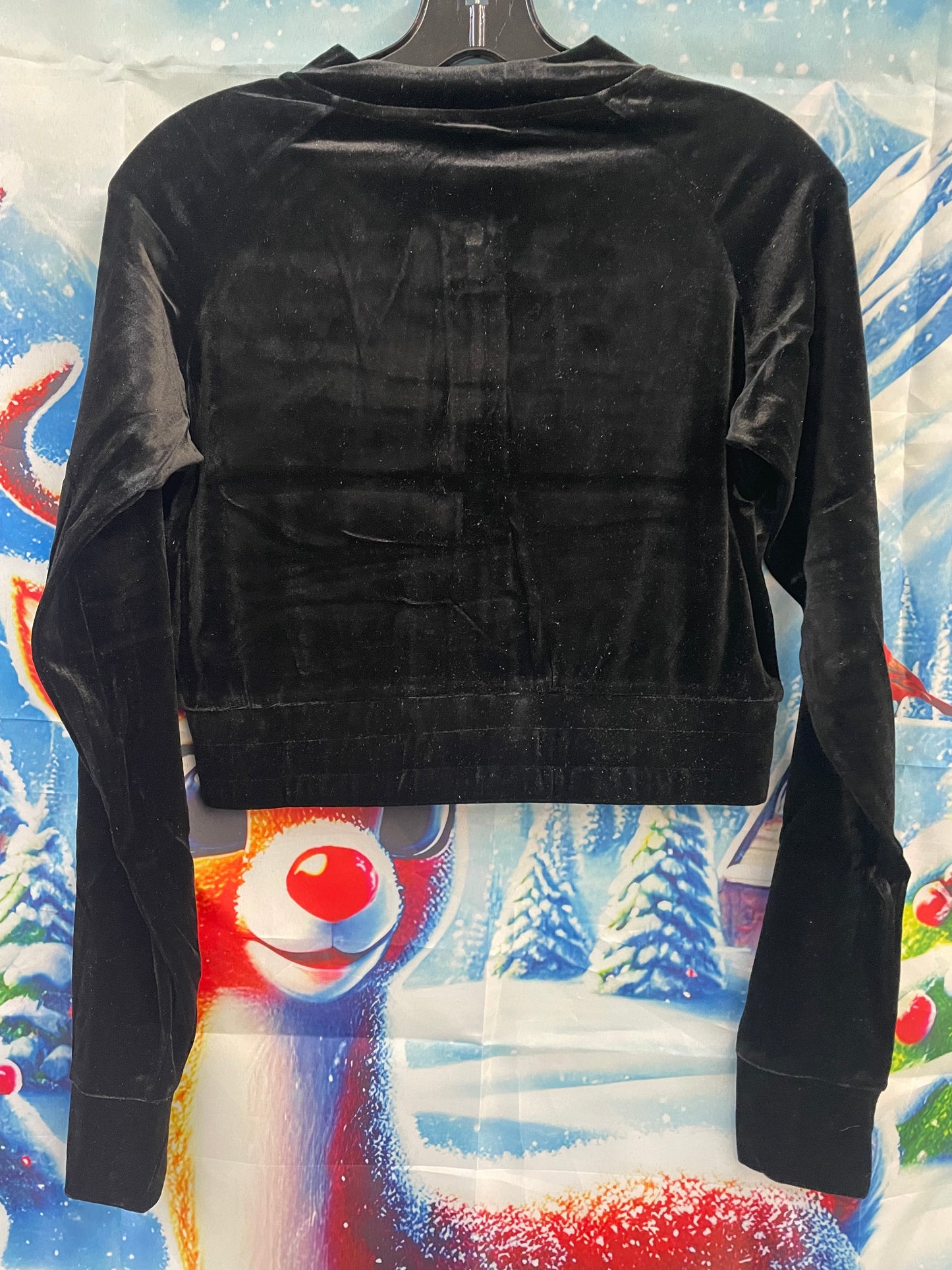 Velour Bomber Jacket