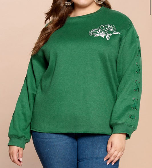 Rose Sweatshirt-Plus