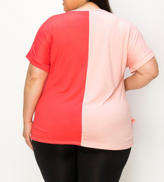 Two-Tone Tee-Plus
