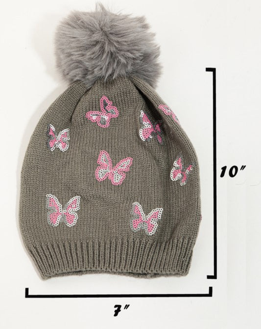 Sequin Beanie-Girls