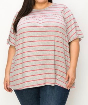 Stripe Babydoll-Plus