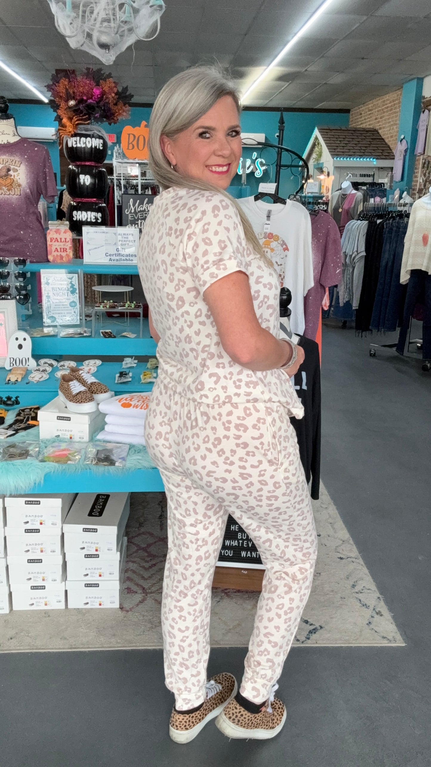 Leopard Jogger Separates