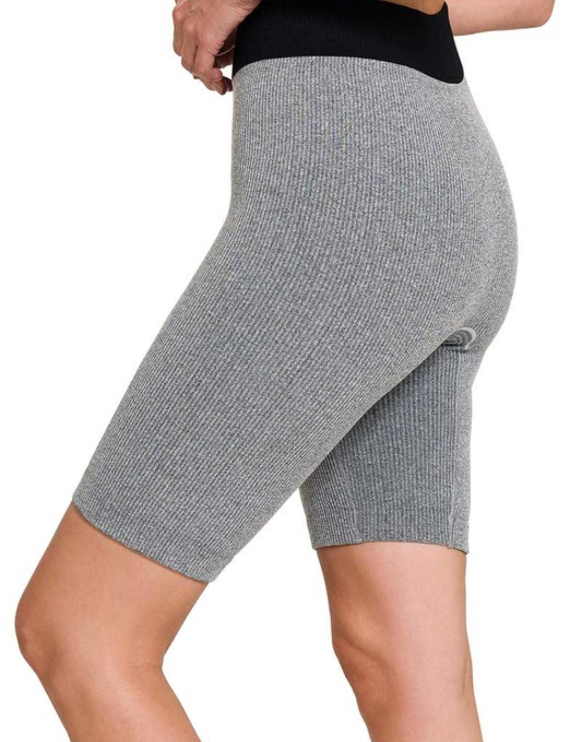 Ribbed Seamless Biker Shorts
