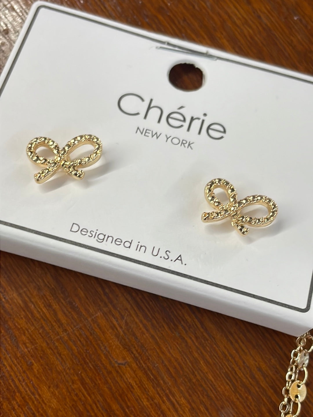 Pearl Bow Necklace Set