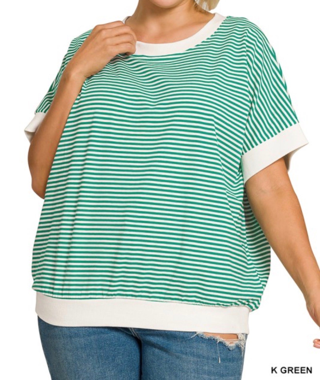 Banded Stripe Top