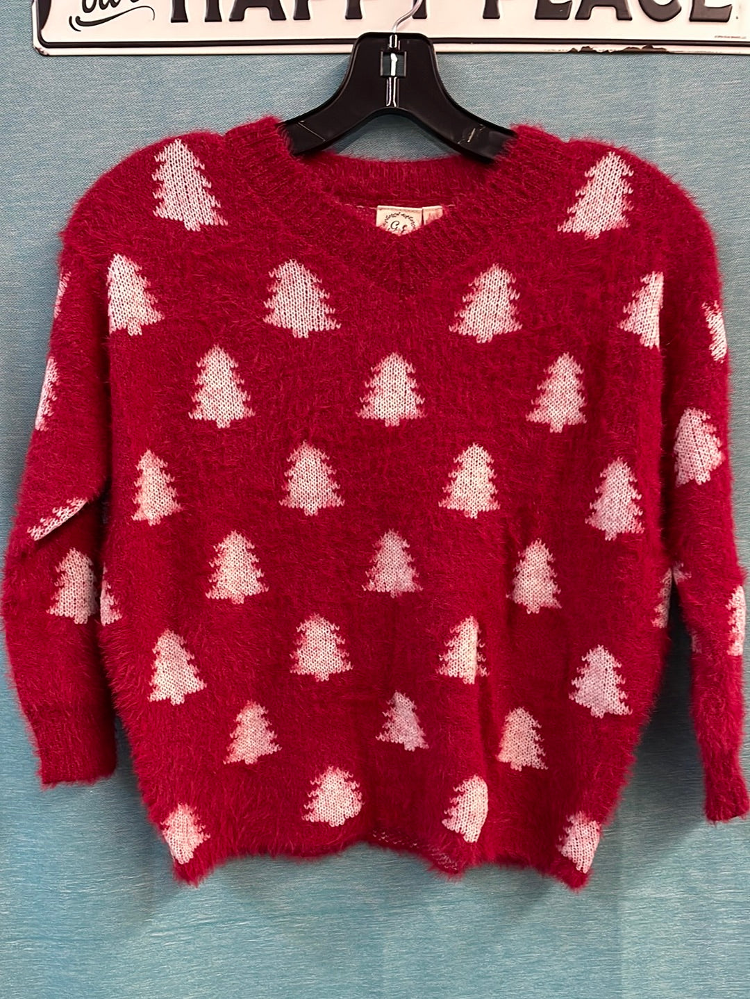 Fuzzy Christmas Sweater-Girls