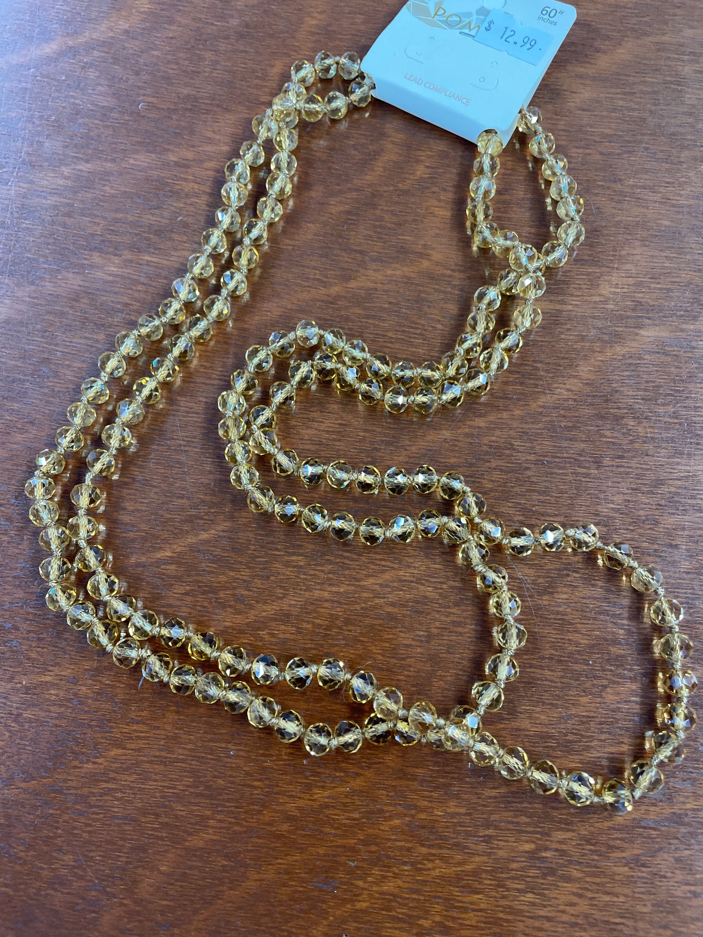 60” Beaded Wrap Necklace