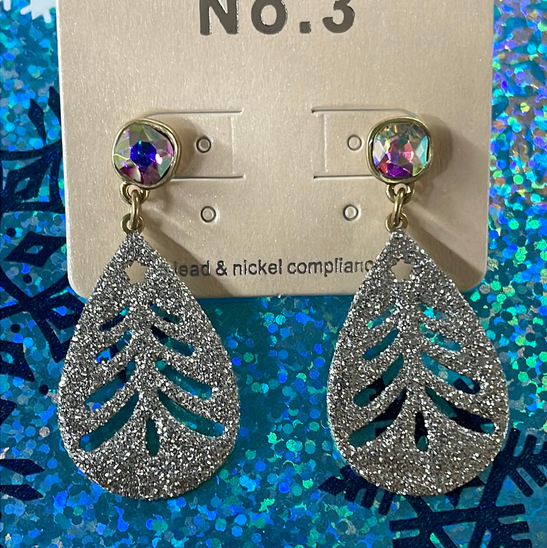 Glitter Tree Earrings