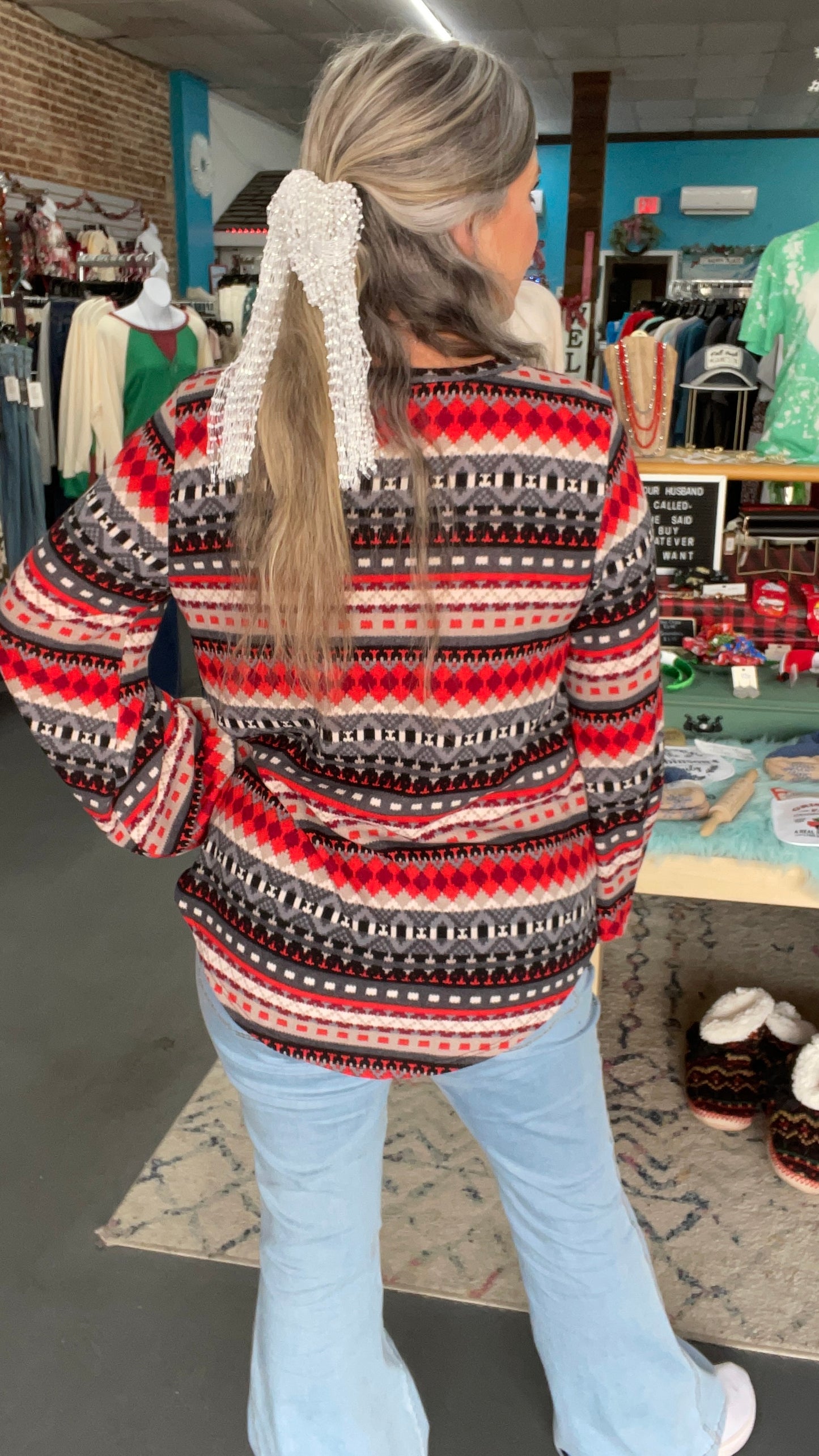 Holiday Aztec Sweater
