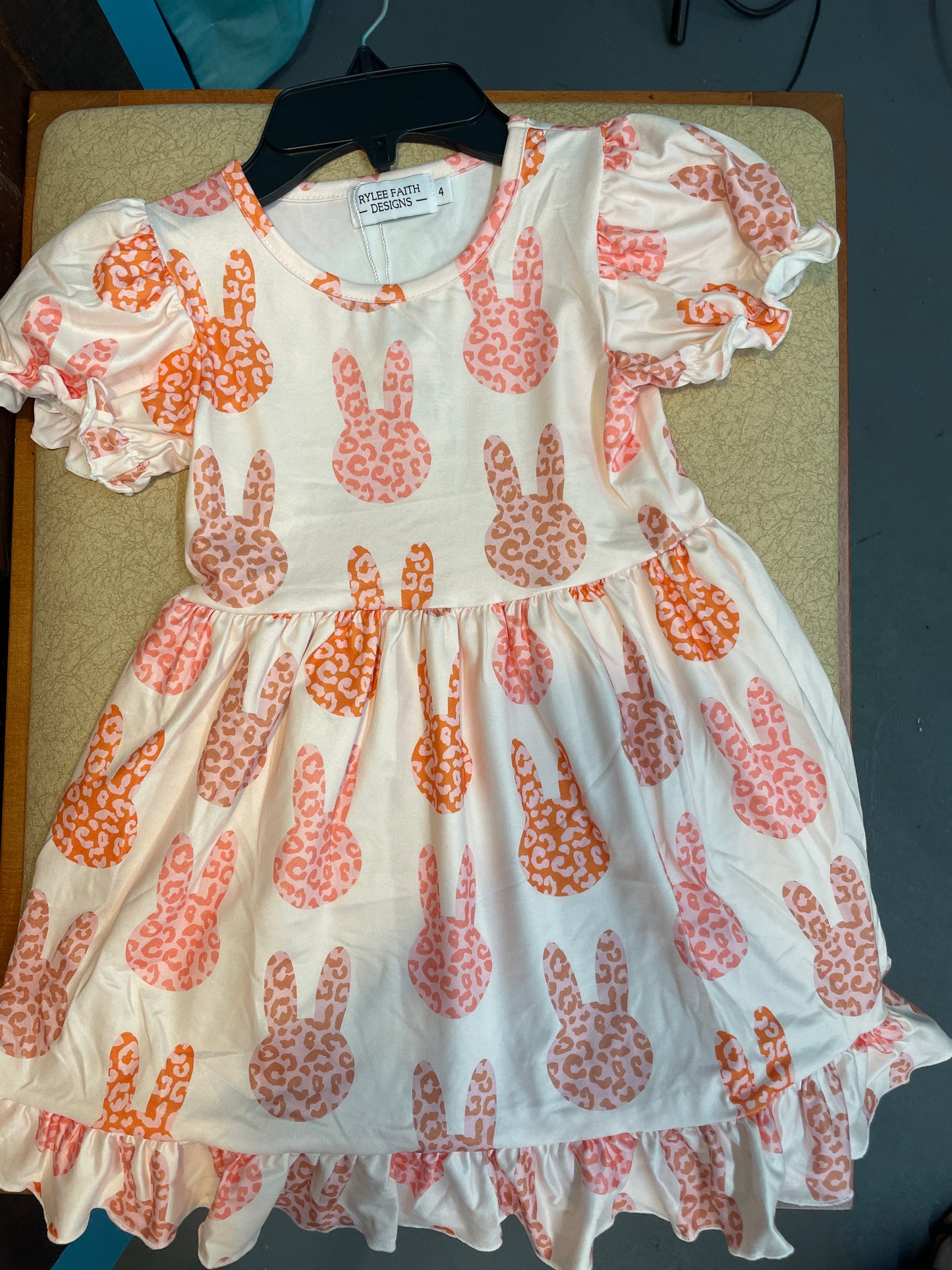 Bunny Ruffle Dress-Girls