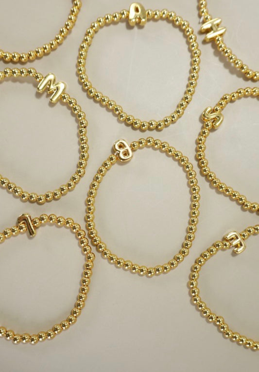 Balloon Initial Bracelet