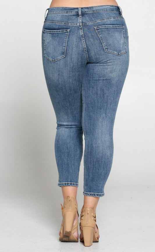 Mid-Rise Skinny Jeans-Plus