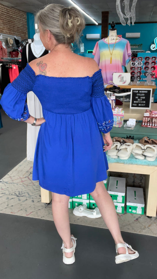 Lantern Sleeve Dress