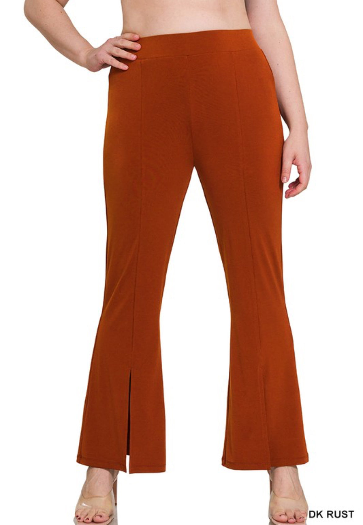 Split Front Flare Pants