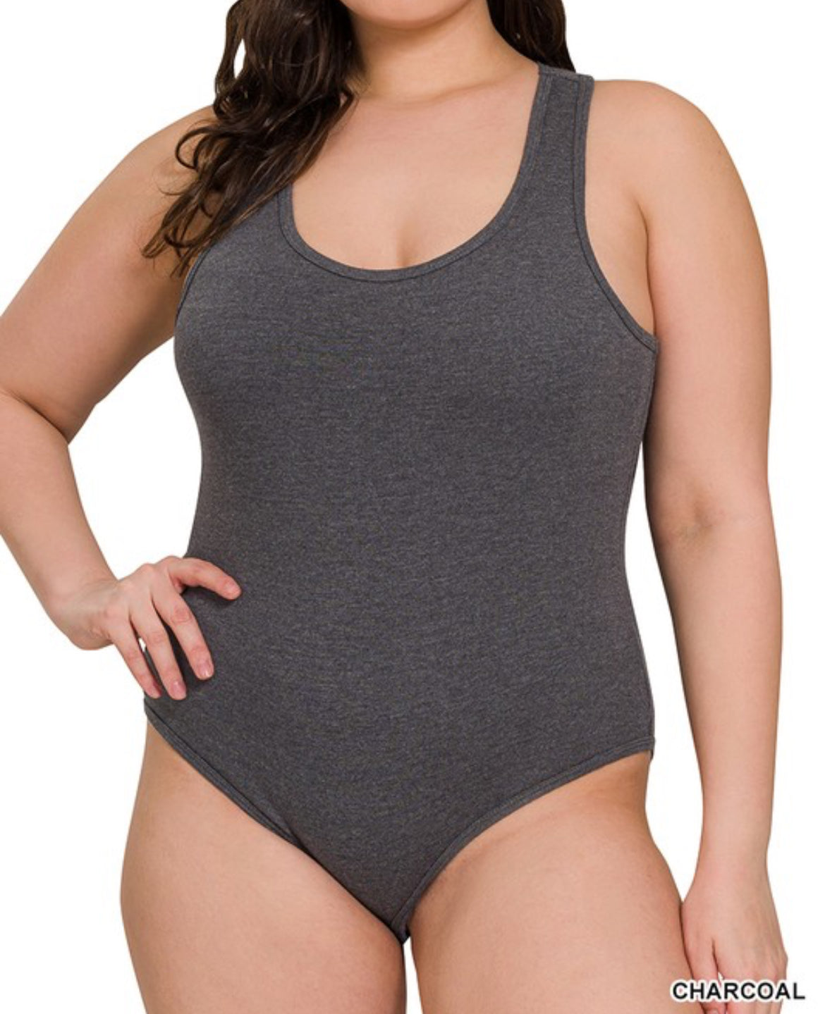 Charcoal Bodysuit-Plus