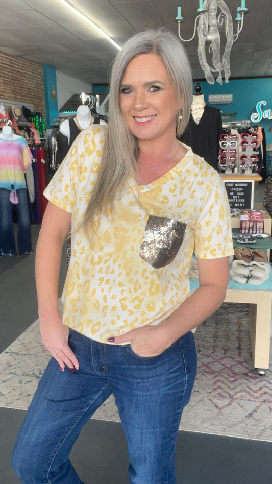 Sunny Leopard Top