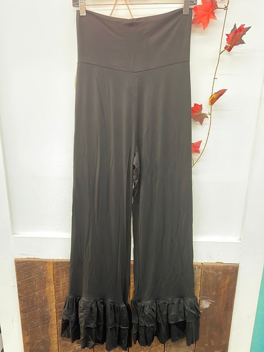 Black Ruffle Pants