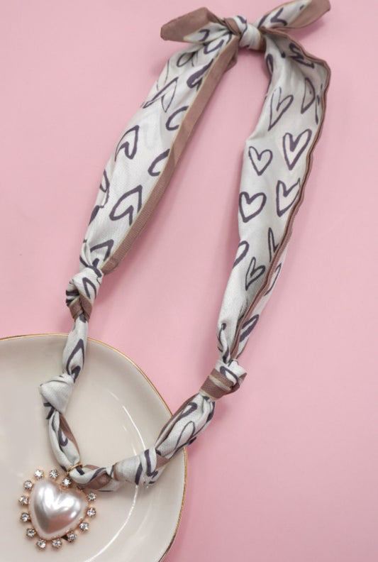 Hand Tied Scarf Necklace