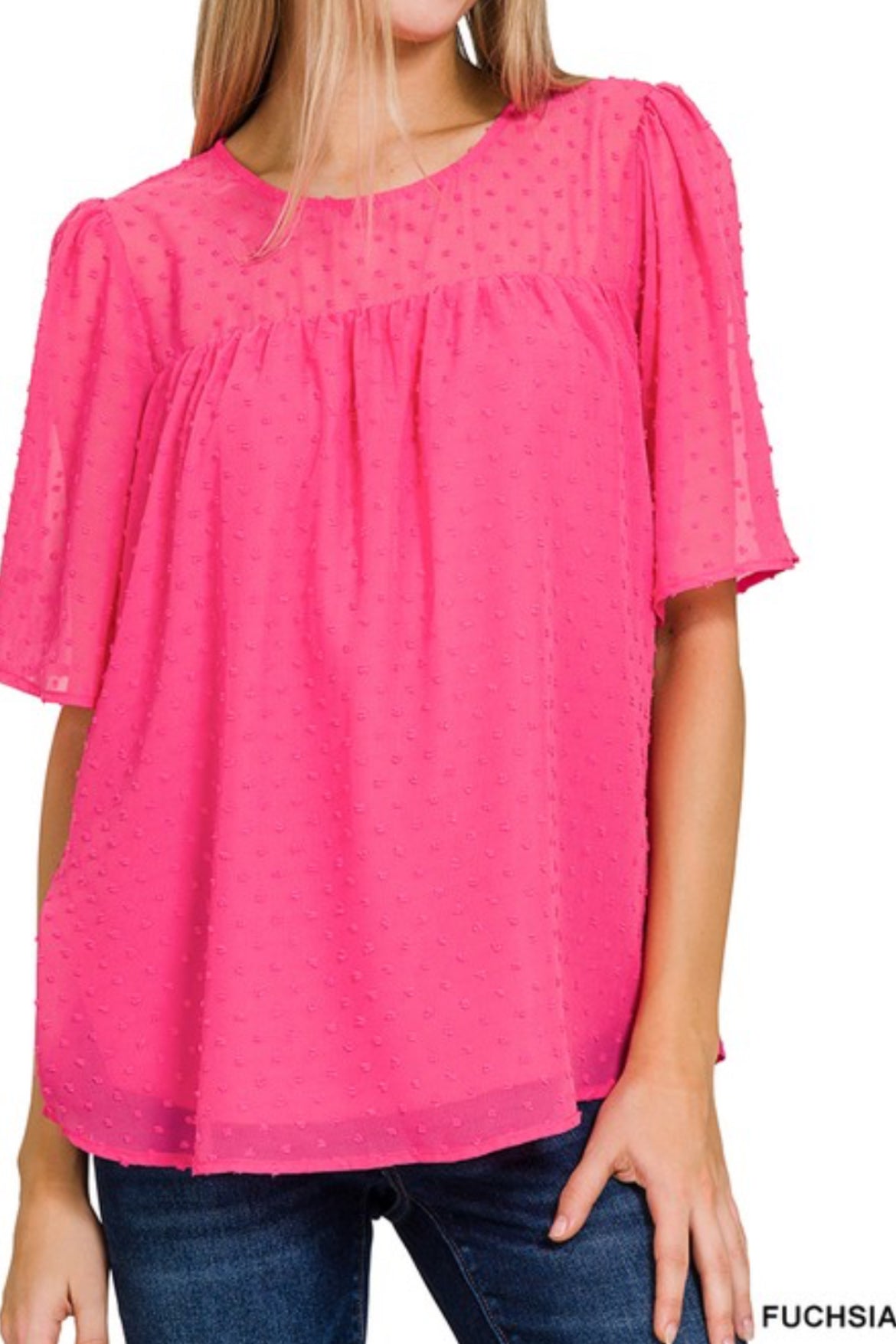 Minky Dot Top