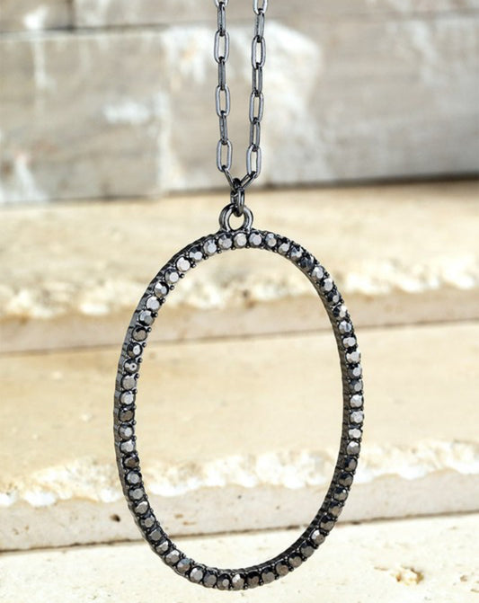 Rhinestone Pendant Necklace