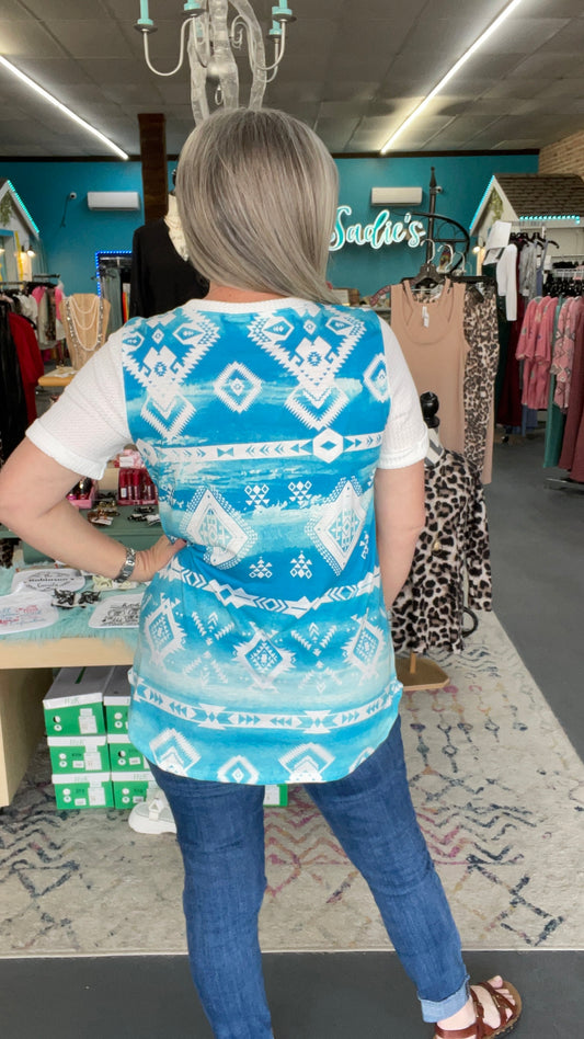 Aztec Waffle Tee