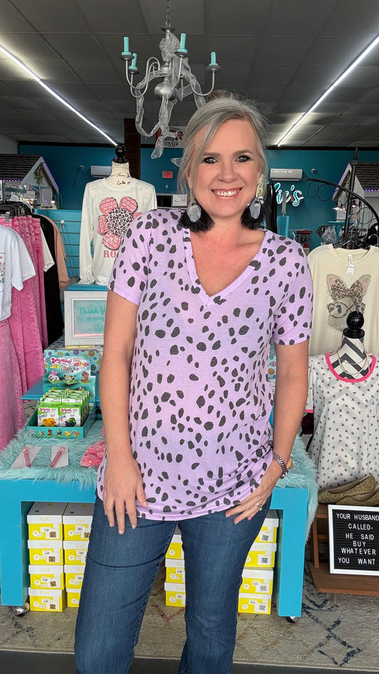 Dalmatian Print Top