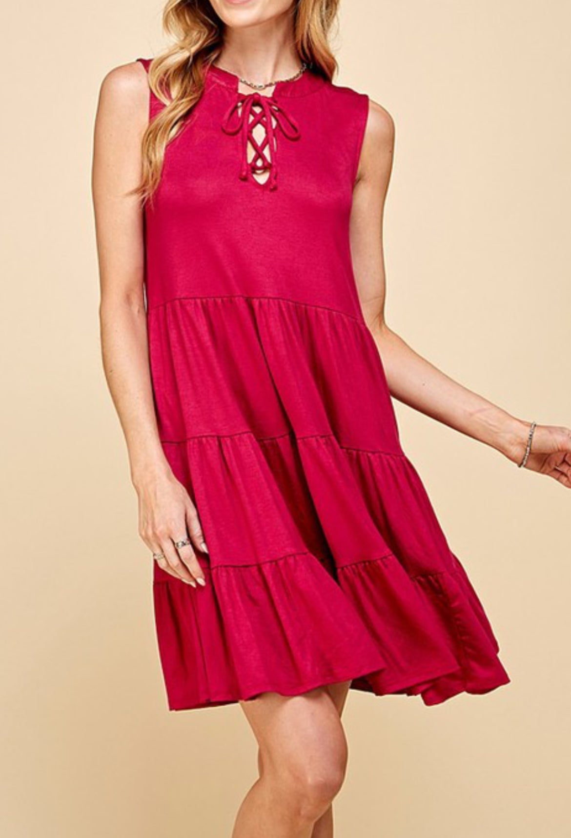 Fuchsia Babydoll Dress
