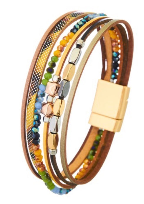 Sparkly Bead Magnetic Bracelet