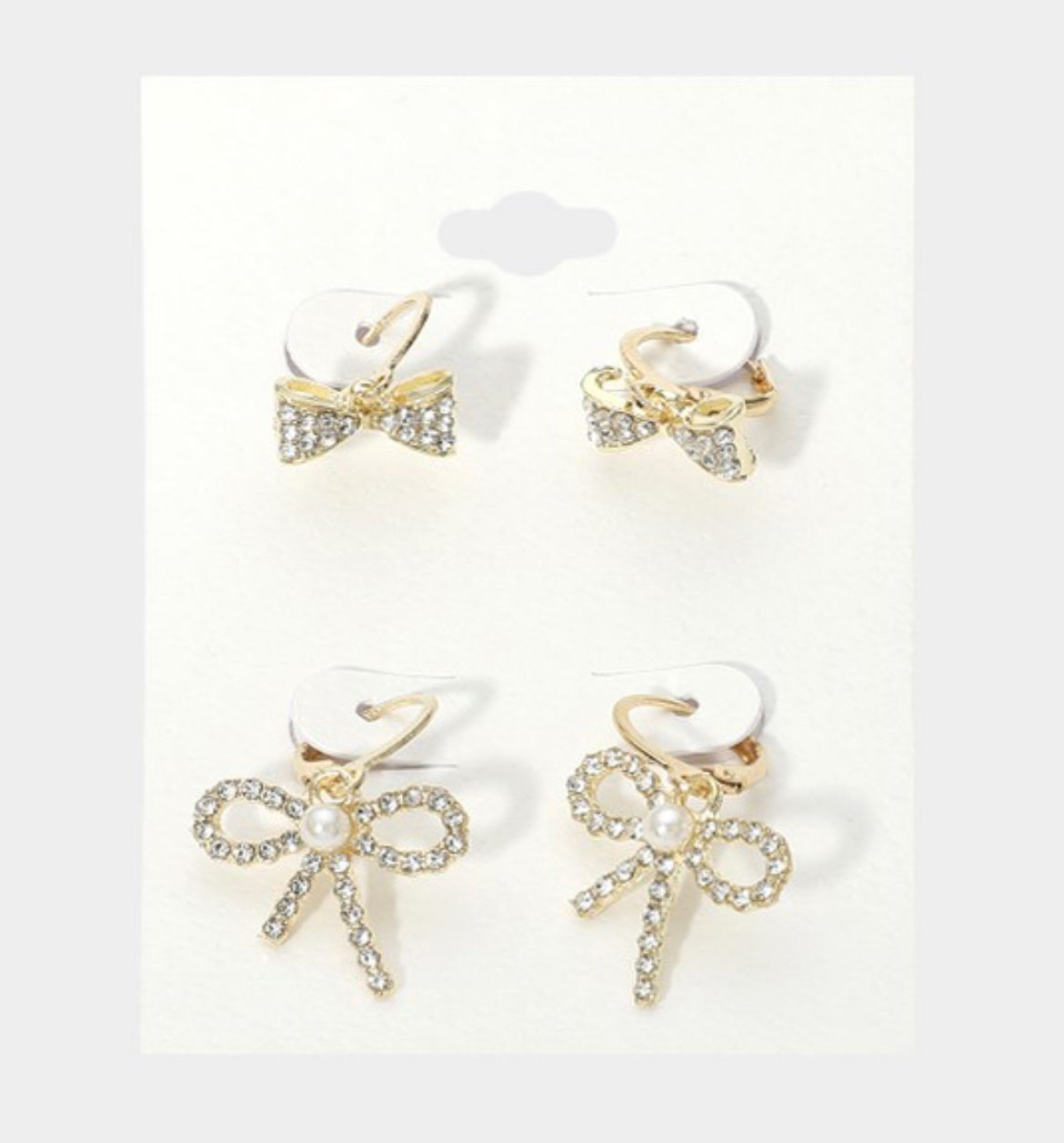 Bow Earring Set