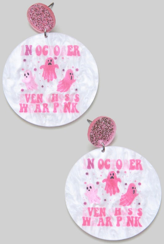 October Ghost Earrings