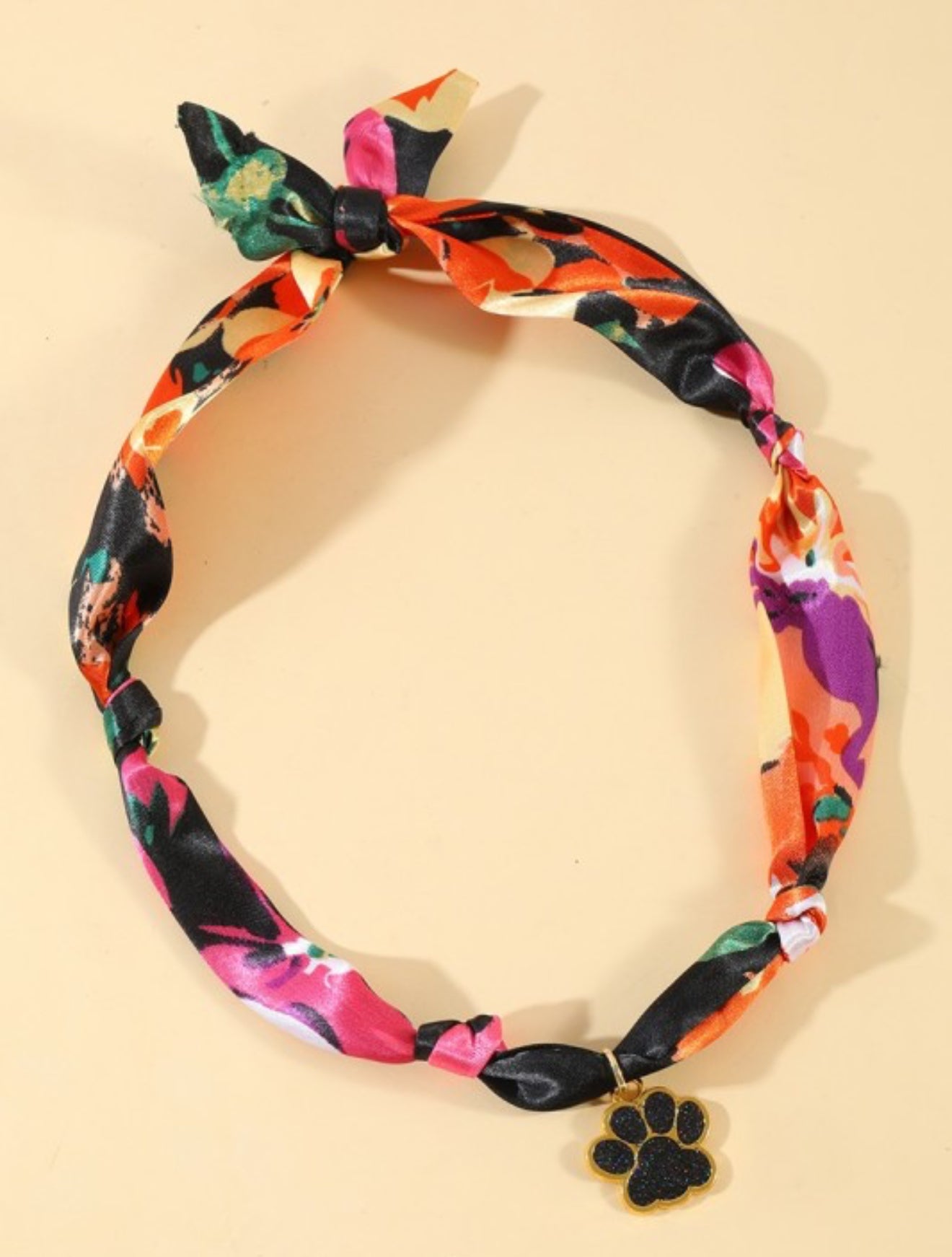 Hand Tied Scarf Necklace