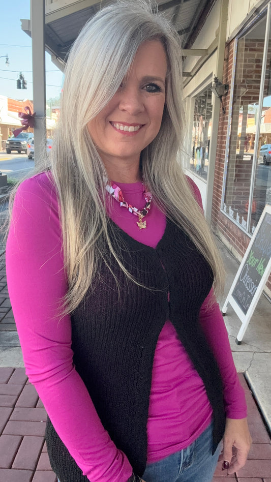 Hook & Eye Sweater Vest