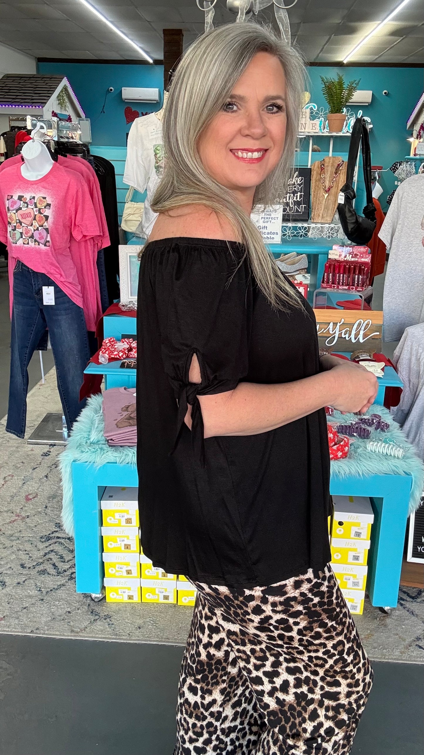 Off the Shoulder Swing Top