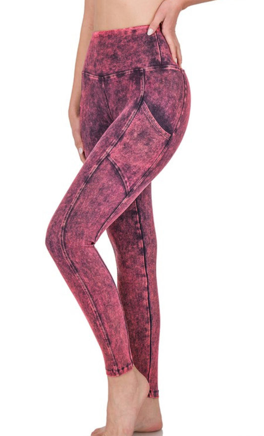 Mineral Wash Leggings