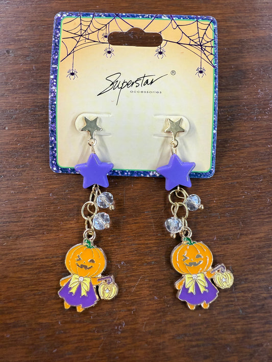 Halloween Star Earrings