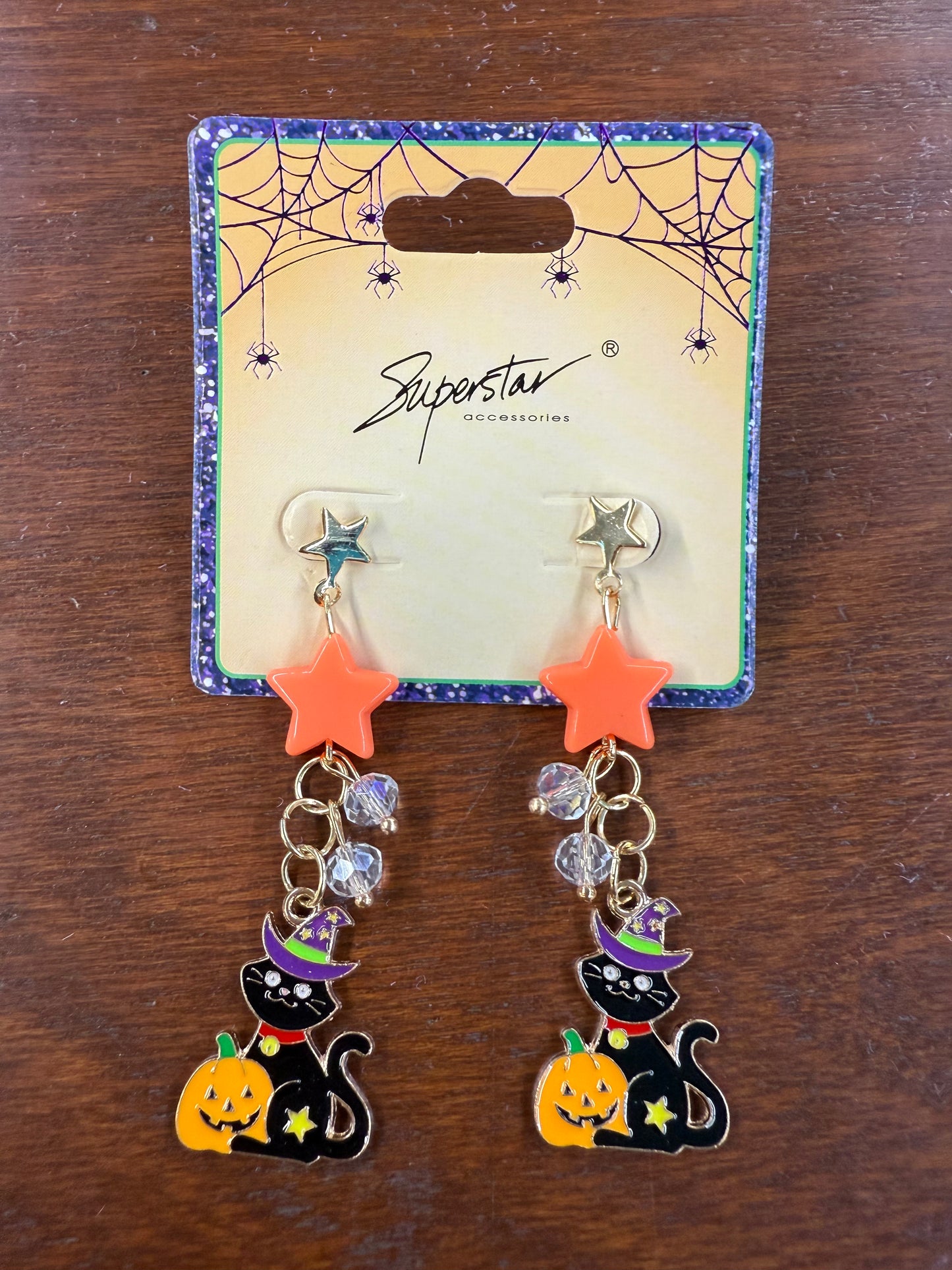 Halloween Star Earrings