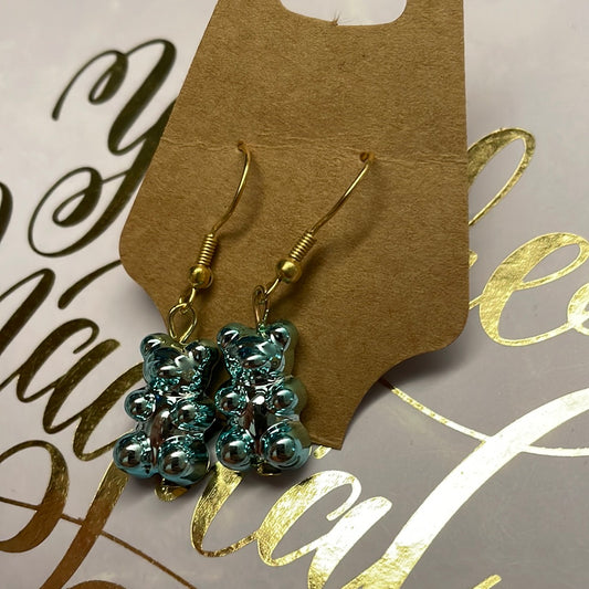 Metallic Gummy Bear Earrings