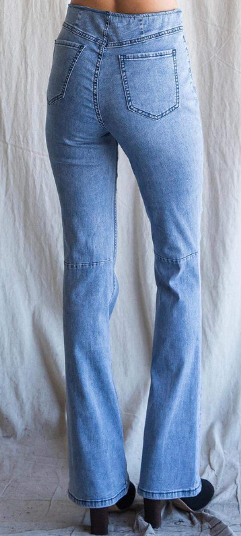 Pull-On Bootcut Jeans