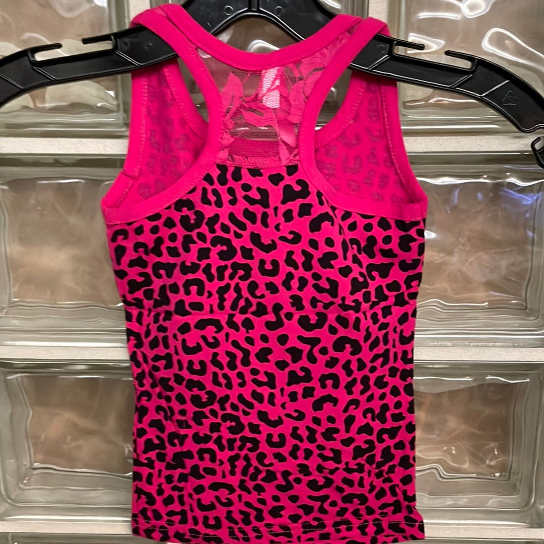 Hot Pink Leopard Tank-Girls