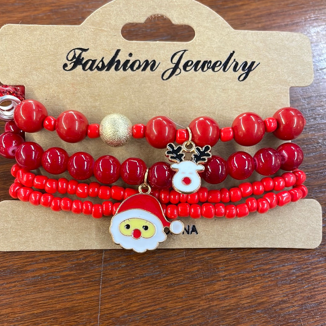 Christmas Stretch Bracelet Set
