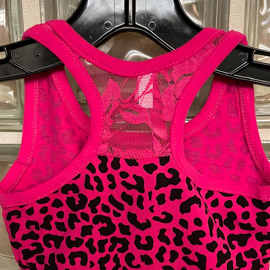 Hot Pink Leopard Tank-Girls