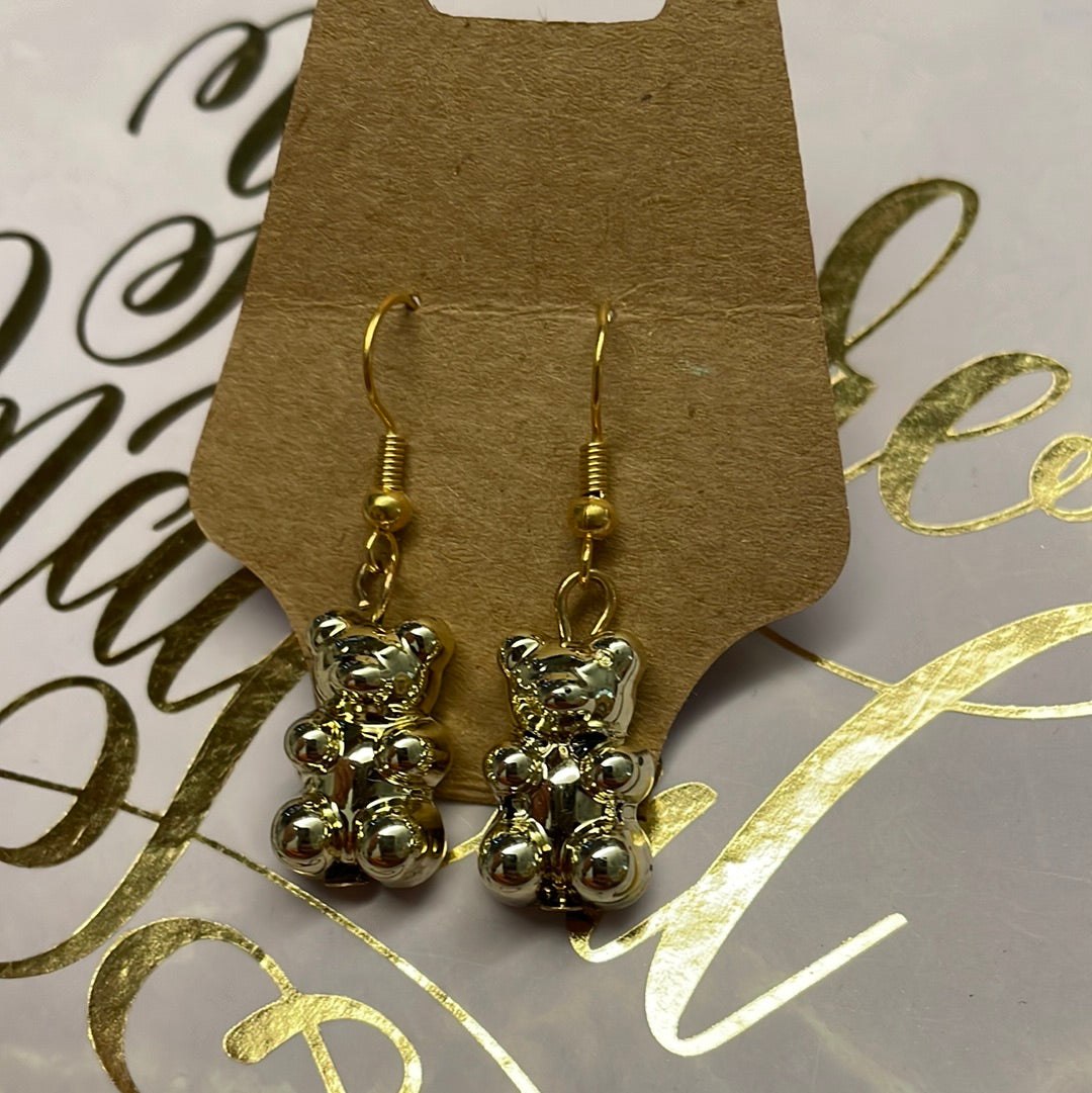 Metallic Gummy Bear Earrings