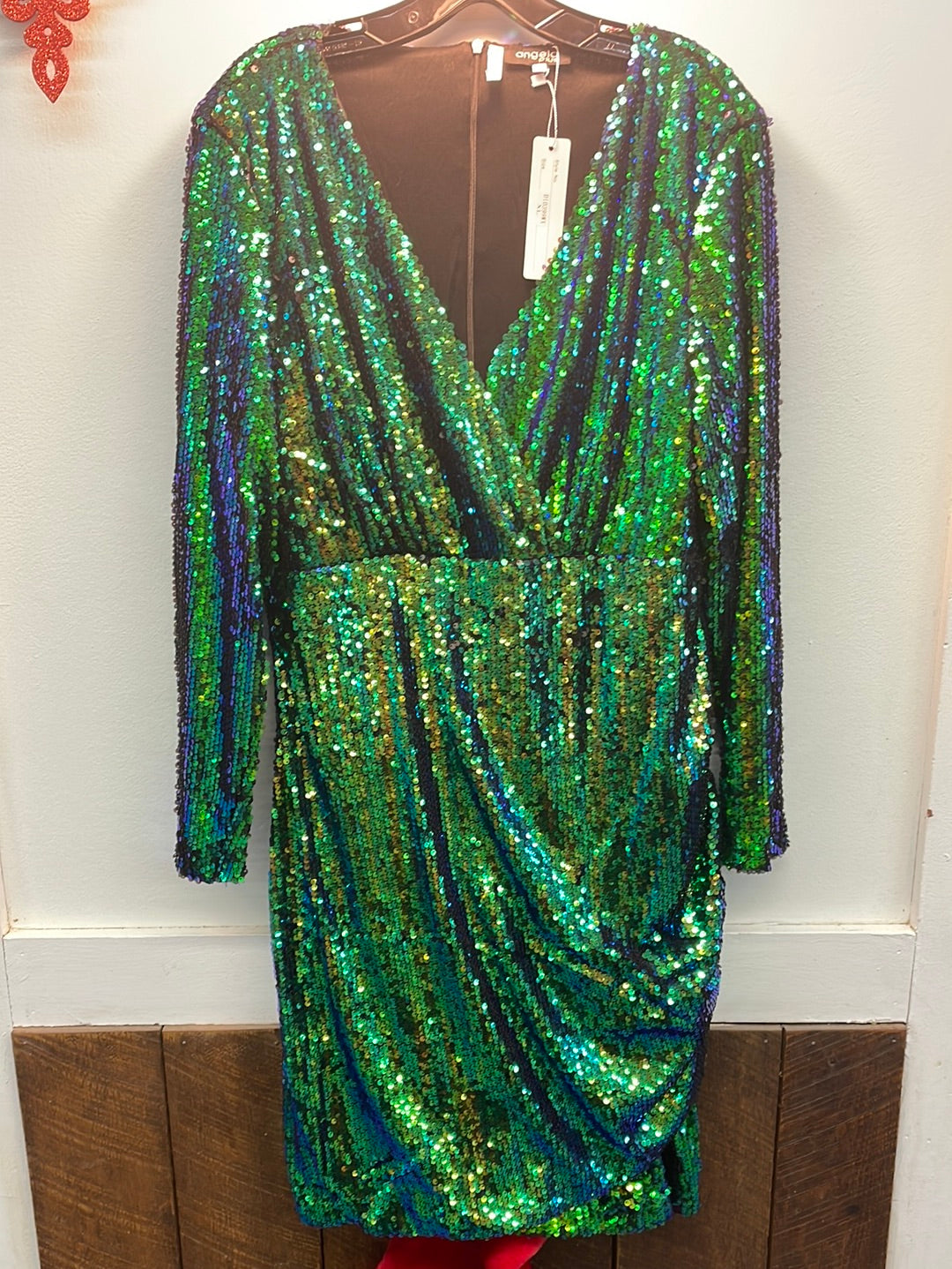 Mermaid Sequin Dress-Plus