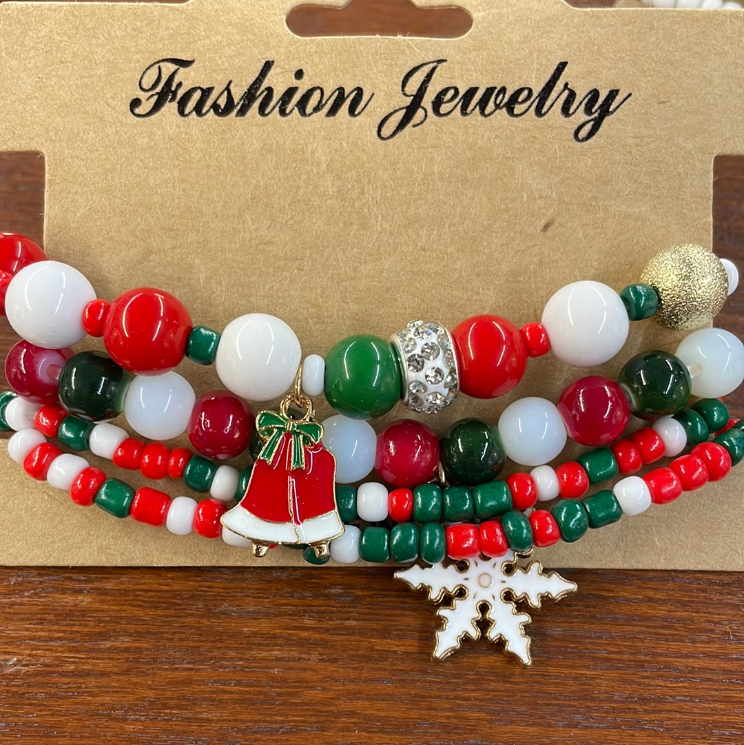 Christmas Stretch Bracelet Set