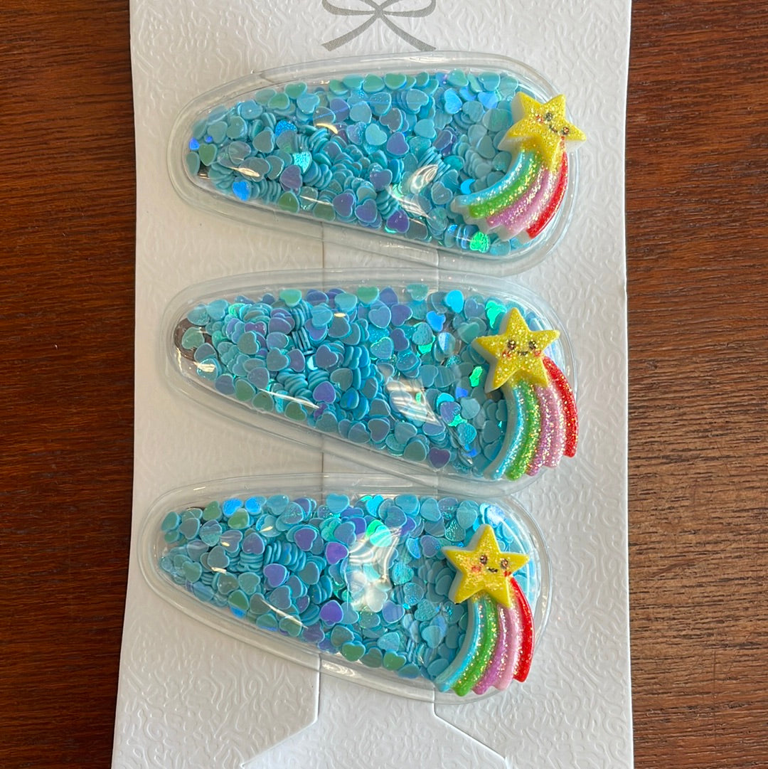 Glitter Clips-Girls