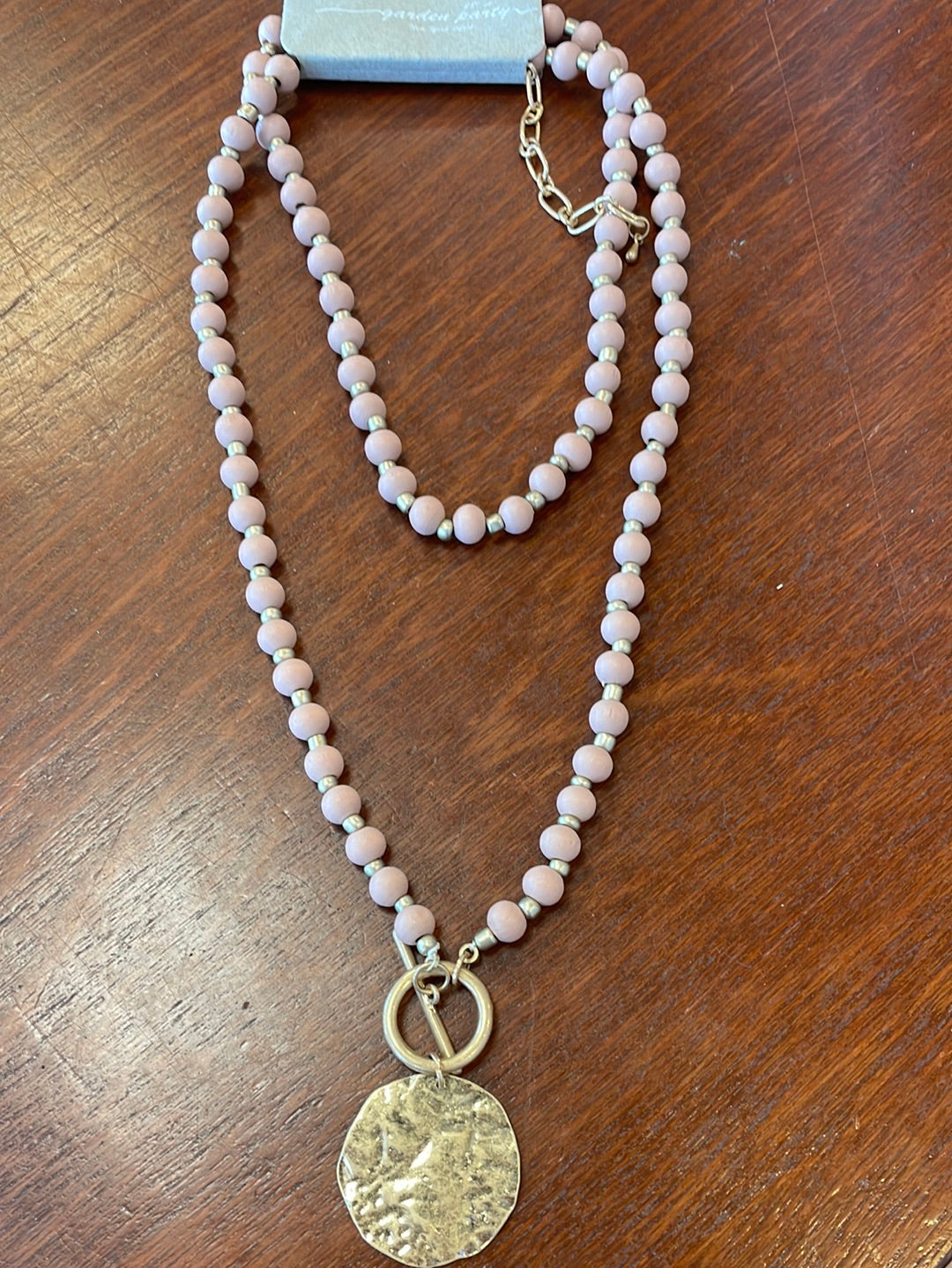 Garden Party Bead Toggle Necklace